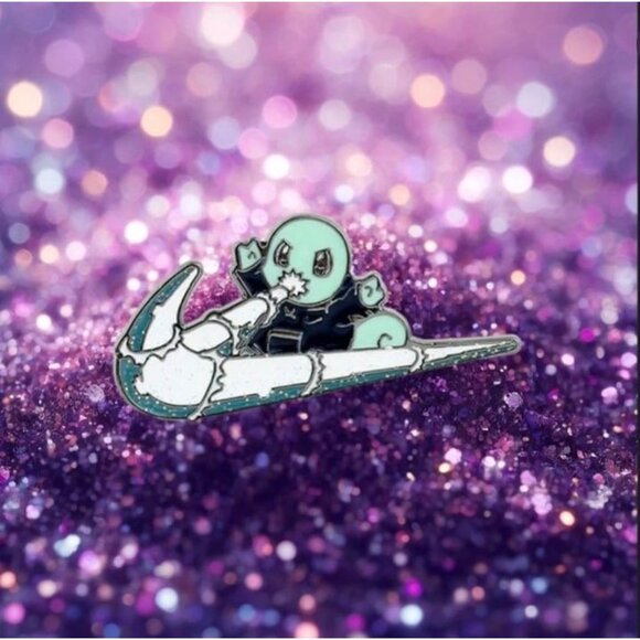 Nike Other - Pokemon Squirtle Water Gun Nike Enamel Pin